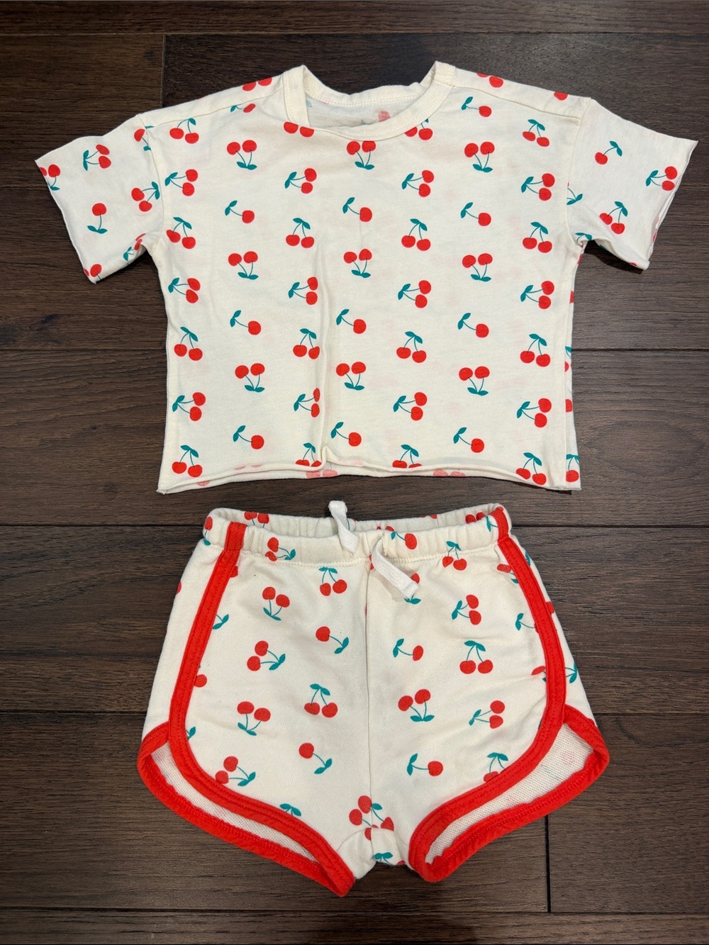 Grayson Mini Cherry Print Kids Matching Set Size 18 Months - C39-154